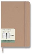Moleskine 2024 L - kemény fedeles, bézs - Határidőnapló