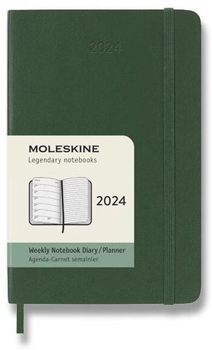 Moleskine 2024 S, měkké desky, zelený - Diář - Main image