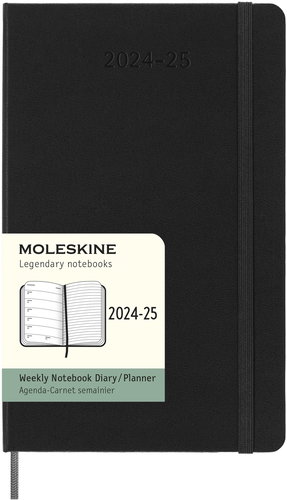 MOLESKINE 2024-2025 L, hardboard, black - Planner - Main image