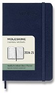 MOLESKINE 2024-2025 S, tvrdé desky, modrý - Týdenní diář
