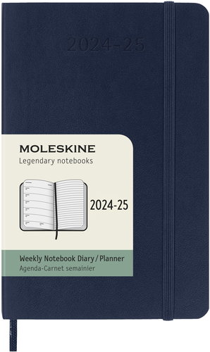 MOLESKINE 2024-2025 S, weiche Platten, blau - Tagebuch - Hauptbild