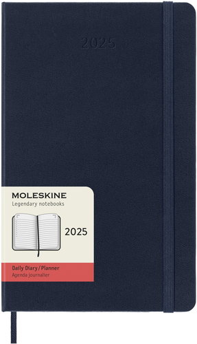 MOLESKINE 2025 L napi, kemény borító, kék - Határidőnapló - Fő fotó