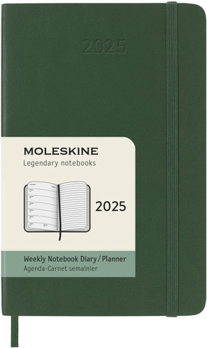 MOLESKINE 2025 S weekly, soft plate, green - Planner - Main image