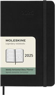 MOLESKINE 2025 S horizontal weekly, hard plates, black - Planner
