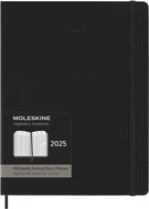 MOLESKINE 2025 XL PRO horizontal weekly, hard plates, black - Planner