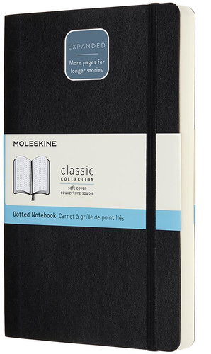 MOLESKINE L expanded, soft cover, dotted, black - Journal - Main image