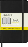 MOLESKINE S, měkké desky, čtverečkovaný, černý - Zápisník