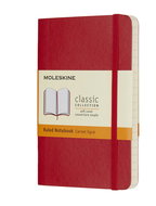 MOLESKINE S, měkké desky, linkovaný, červený - Zápisník