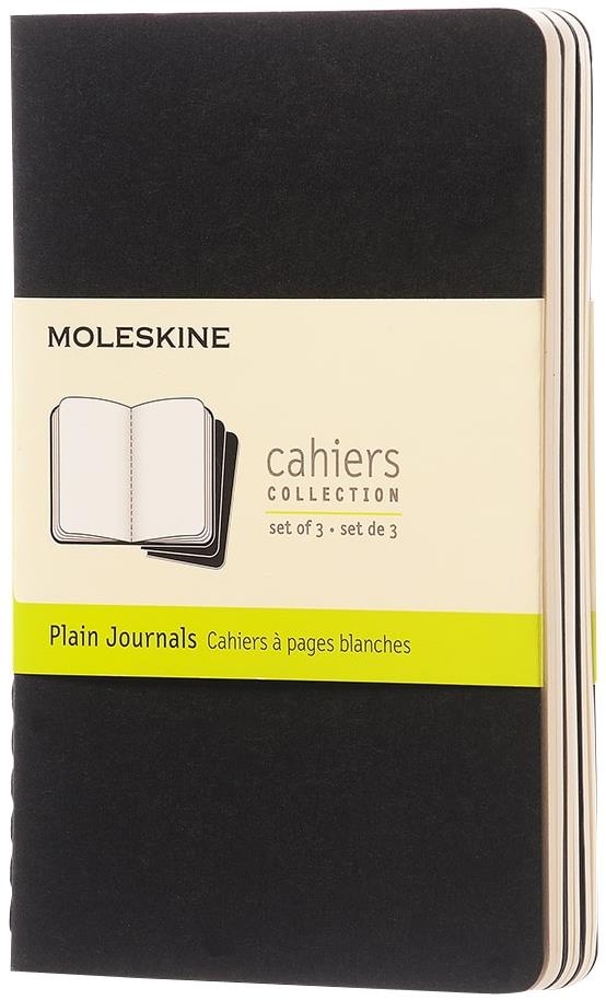 MOLESKINE S, sima, fekete - 3 db