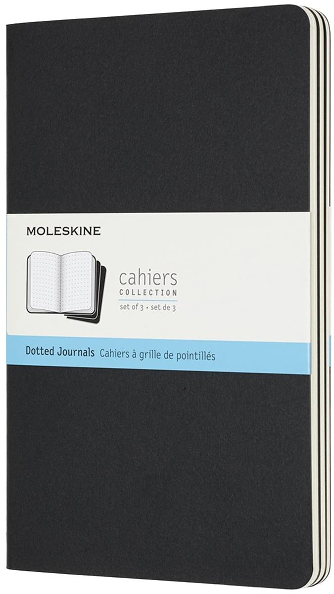 MOLESKINE L, pontozott, fekete - 3 db