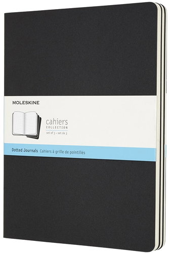 MOLESKINE XL, pontozott, fekete - 3 db - Füzet - Fő fotó