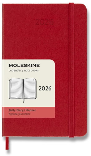MOLESKINE 2026 S daily, hardboard, red - Planner - Hauptbild