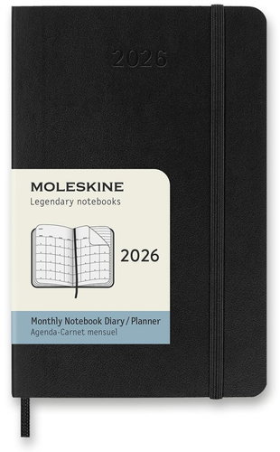 MOLESKINE 2026 S monthly, soft plates, black - Planner - Hauptbild