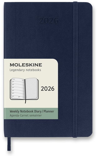 MOLESKINE 2026 S weekly, soft plates, blue - Planner - Main image