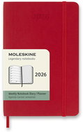 MOLESKINE 2026 S weekly, soft plate, red - Planner