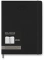 MOLESKINE 2026 XL PRO vertikální týdenní, tvrdé desky, černý