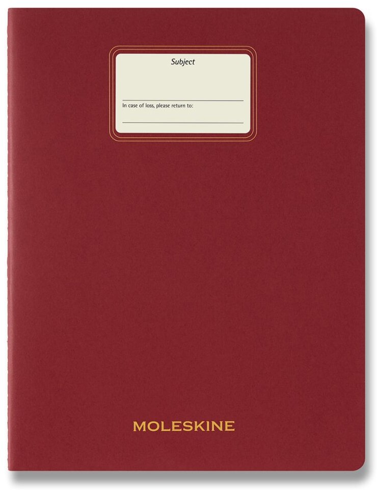 Moleskine Student XXL, sima, piros