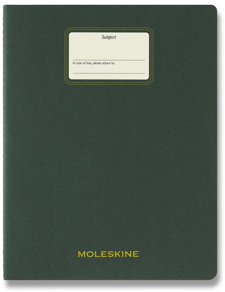 Moleskine Student XXL, sima, zöld
