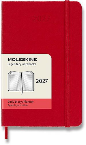 MOLESKINE 2027 S Daily, Hard Cover, Red - Planner - Main image