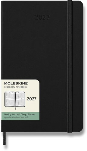 MOLESKINE 2027 L Weekly Vertical, Hard Cover, Black - Planner - Main image