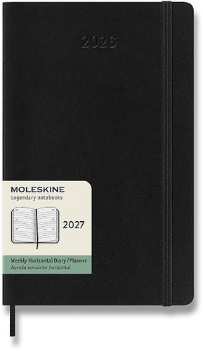 MOLESKINE 2027 L Weekly Horizontal, Soft Cover, Black - Planner - Main image