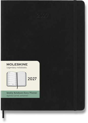 MOLESKINE 2027 XL Monthly, Soft Cover, Black Main image MOLESKINE 2027 XL Monthly, Soft Cover, Black - Planner - Main image