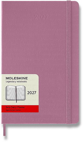 MOLESKINE 2027 Coloured Patterned L Daily, Hard Cover, Pink - Planner - Main image