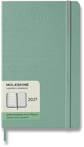 MOLESKINE 2027 Coloured Patterned L Weekly, Hard Cover, Green - Planner - Hauptbild