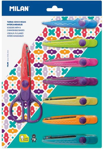 MILAN Zigzag with 8 different blades - Children’s Scissors - Main image