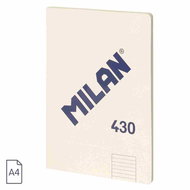 MILAN glued A4 with lined paper, beige - Notepad
