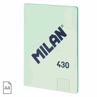 MILAN glued A4 with lined paper, green - Notepad
