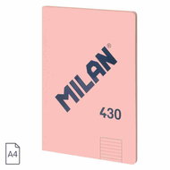 MILAN glued A4 with lined paper, pink - Notepad