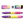 Small school stationery set, yellow