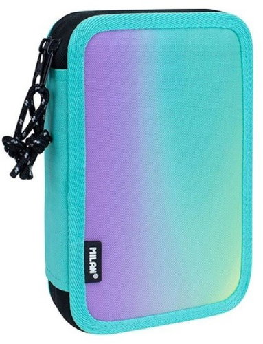 MILAN Sunset two-tier filled pencil case, turquoise - Pencil Case - Main image