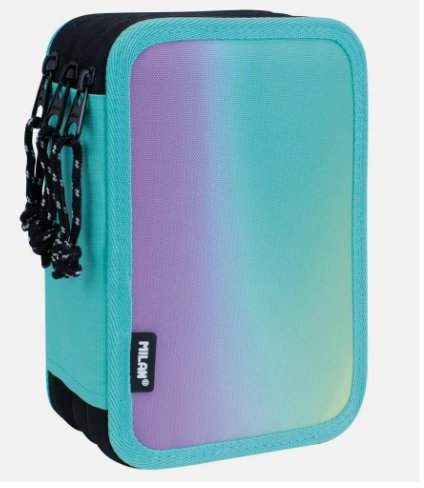 MILAN Sunset three-tier pencil case, filled - Pencil Case - Main image