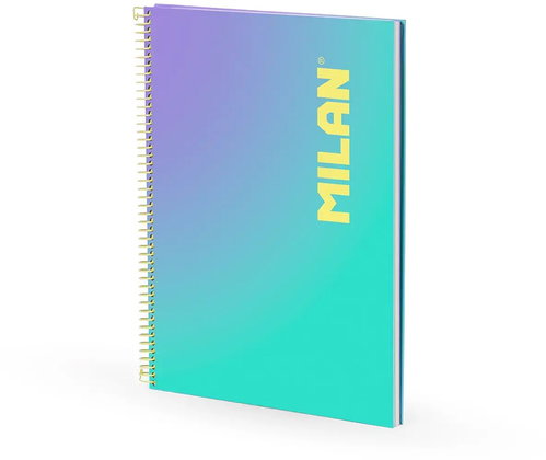 MILAN Sunset A4 ring binder, lined, turquoise - Journal - Main image