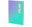 Ring binder, squared, turquoise