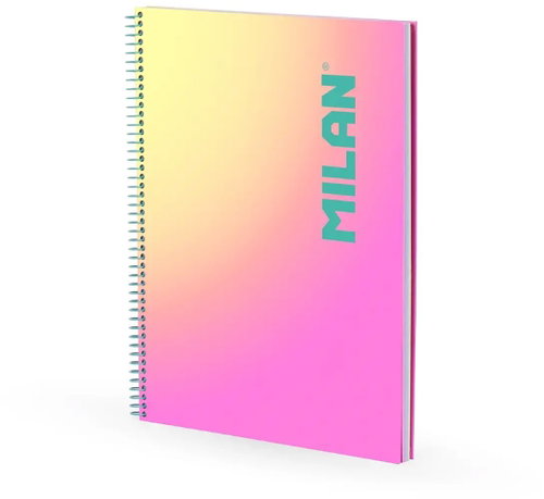 MILAN Sunset A4 squared ring binder, pink - Journal - Main image