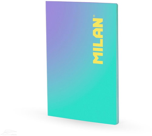 MILAN Sunset glued A4, turquoise - Journal - Main image