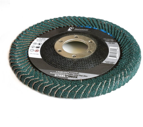 Molatool Zirkon 115 mm P60 double-sided grinding wheel - Lamellar Disc - Main image