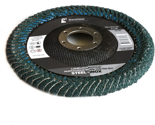 Molatool Zirkon 125 mm P40 double-sided grinding wheel - Lamellar Disc - Main image