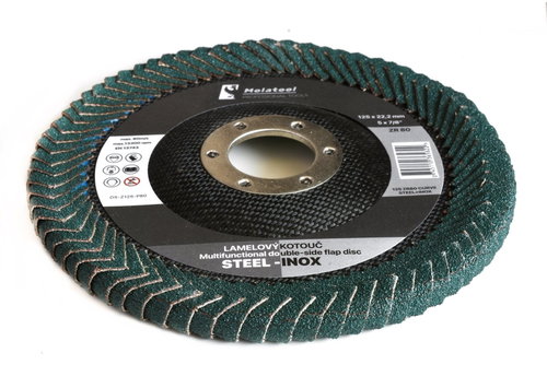 Molatool Zirkon 125 mm P80 double-sided grinding wheel - Lamellar Disc - Main image