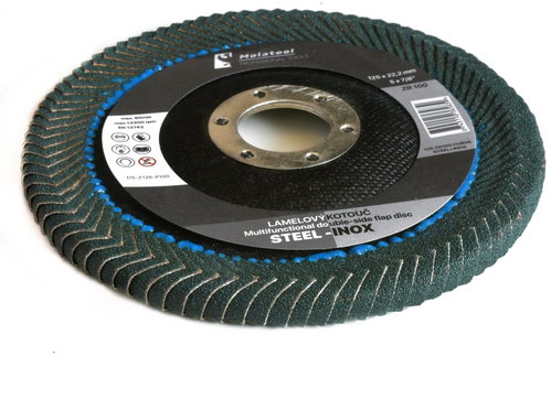 Molatool Zirkon 125 mm P100 double-sided grinding wheel - Lamellar Disc - Main image