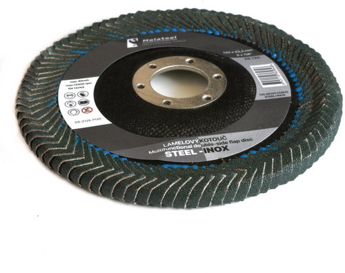Molatool Zirkon 125 mm P120 double-sided grinding wheel - Lamellar Disc - Main image