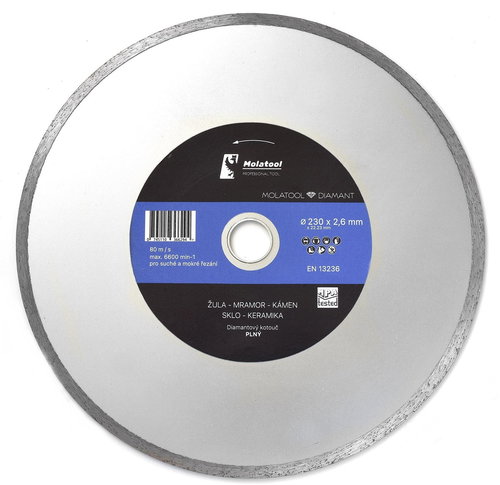 Molatool Diamond Cutting Wheel 230 × 2.6 × 22.2 mm Standard Profi - Diamond Disc - Main image