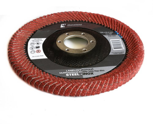 Reversible grinding wheel Molatool Ceramic 125 mm P100 - Lamellar Disc - Main image