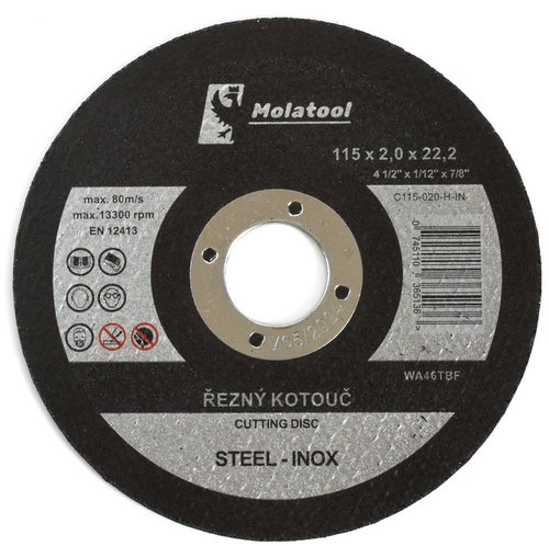 Molatool Standard Cutting Wheel 115 × 2.0 × 22.2 mm - Cutting Disc - Main image