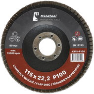 Laminated grinding wheel Molatool Korund 115 mm P100 - Lamellar Disc