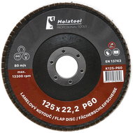 Laminated grinding wheel Molatool Korund 125 mm P60 - Lamellar Disc