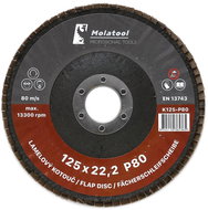 Laminated grinding wheel Molatool Korund 125 mm P80 - Lamellar Disc